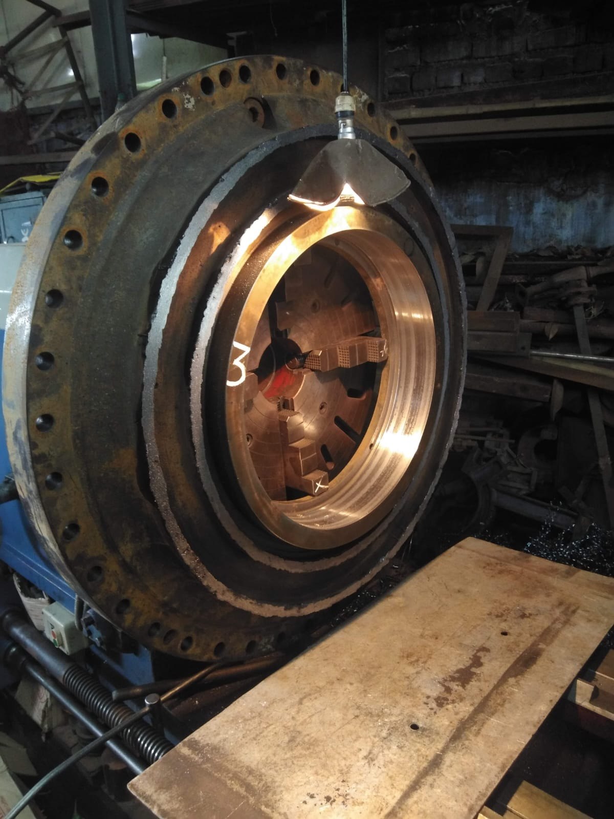 Precision flange and bronze bushing machining